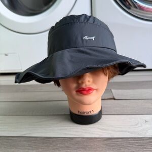 Women's Black Wide Brim Hat